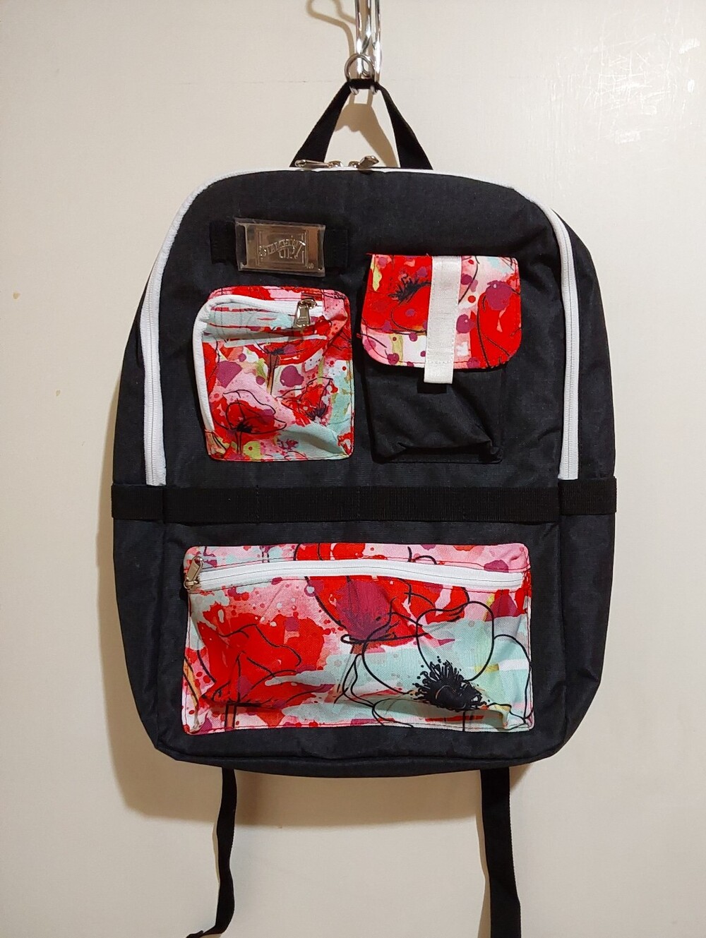 🌺 NEW Stampin' Up! Black Backpack with Floral Accents